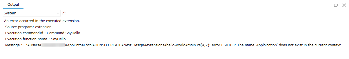 Run script debug
