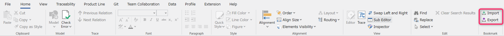 Exporting/Importing Bookmarks