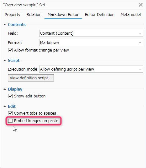Turn off embedding images when pasting