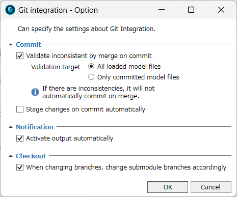 Option Settings Dialog