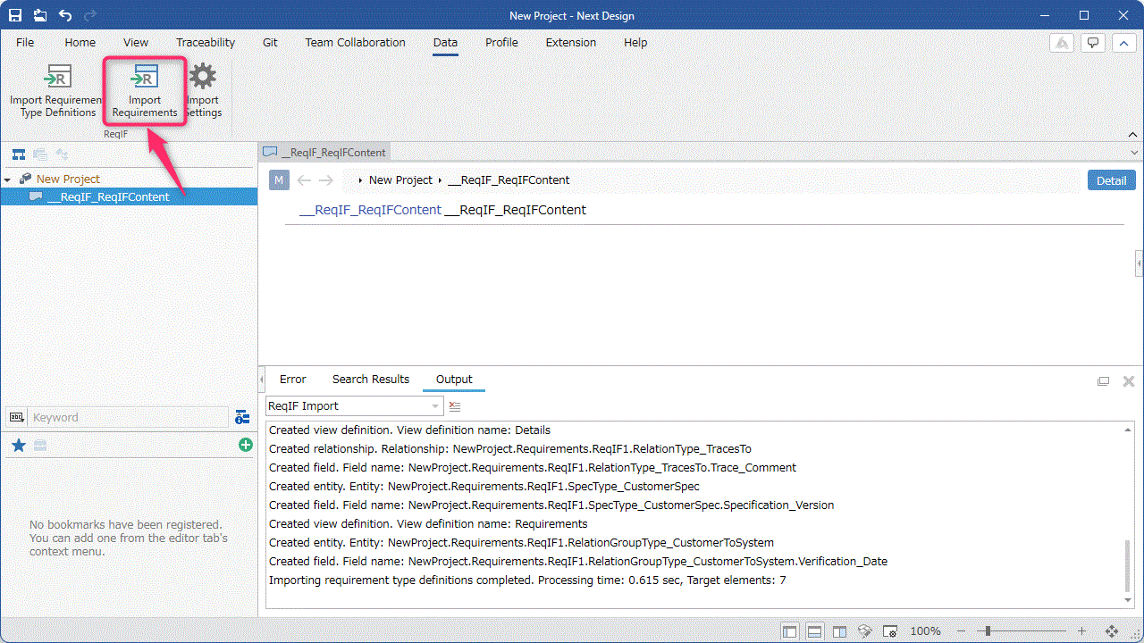 Importing Requirements