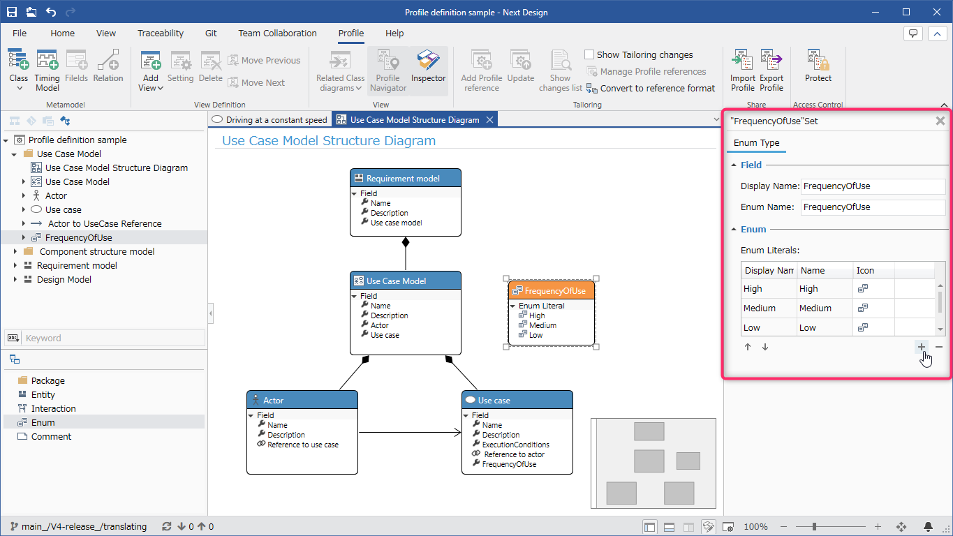 Edit Enumeration Settings