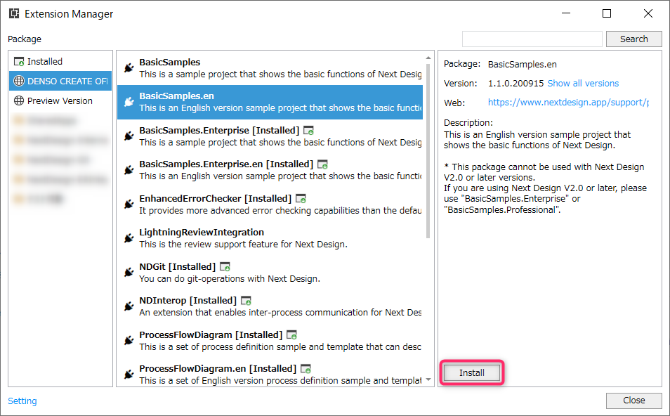 Install Extension