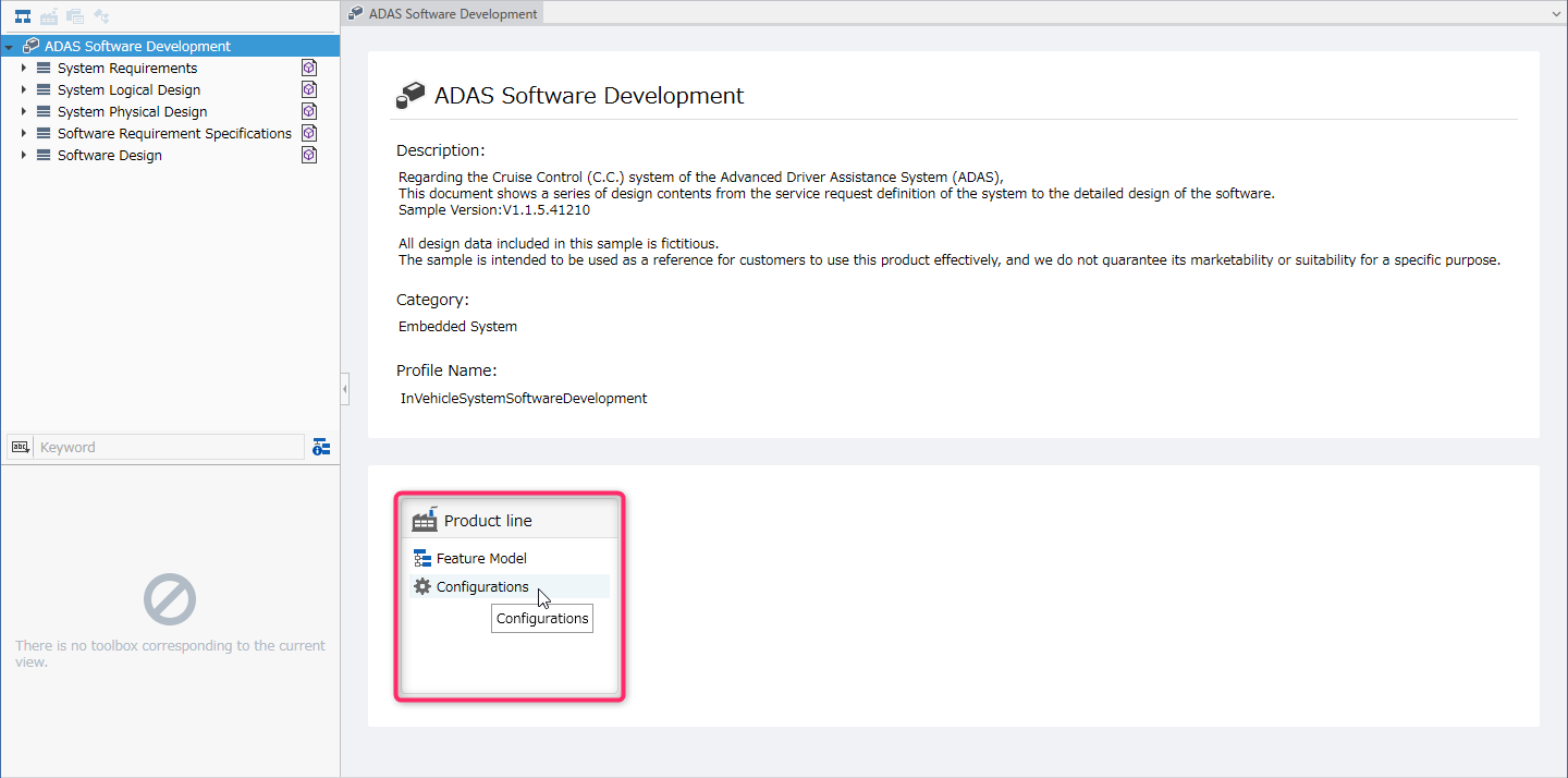 Switch to configuration editor